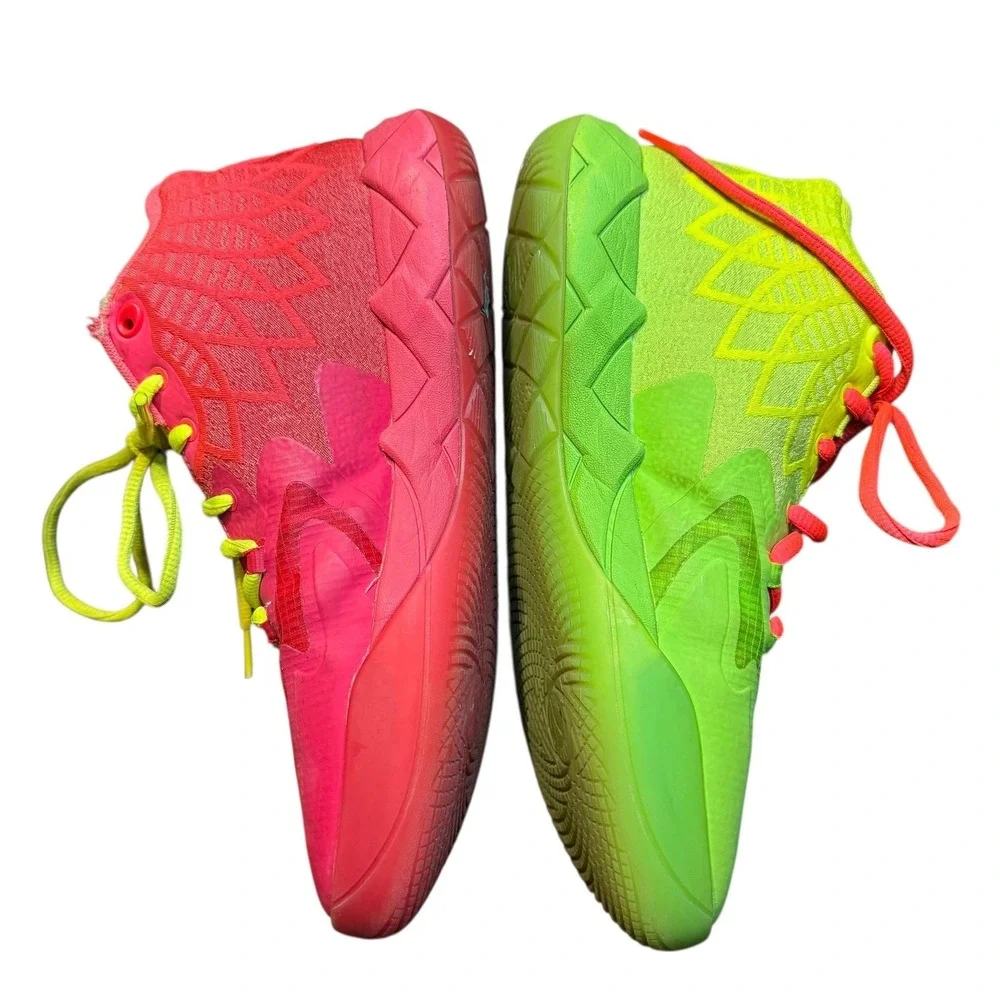 PUMA MB.01‎ Rick and Morty Shoes Mens Size 9 LaMelo Basketball Neon 376682-01